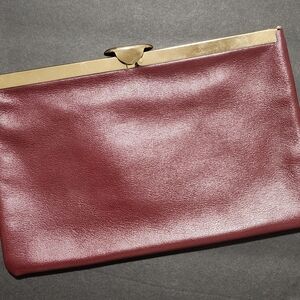 Elegant Burgundy Clutch